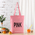 White pink black large cotton canvas bags